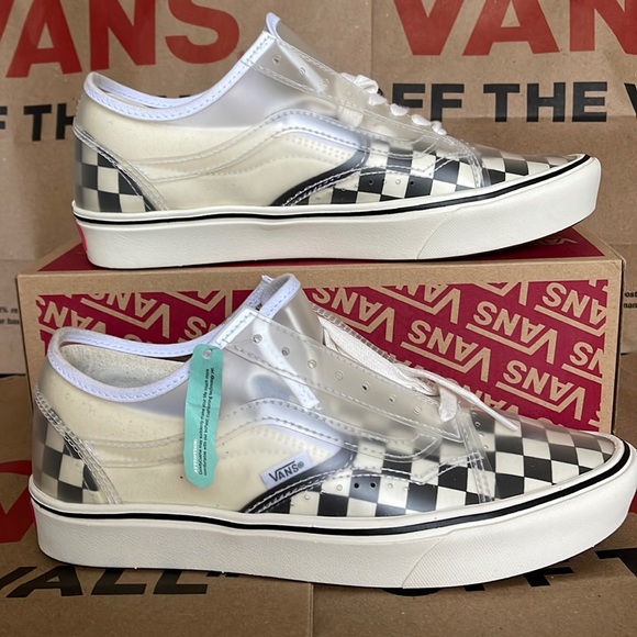 Vans Comfycush Slip-Skating Checkerboard Black/White WMNS - Picture 1 of 16